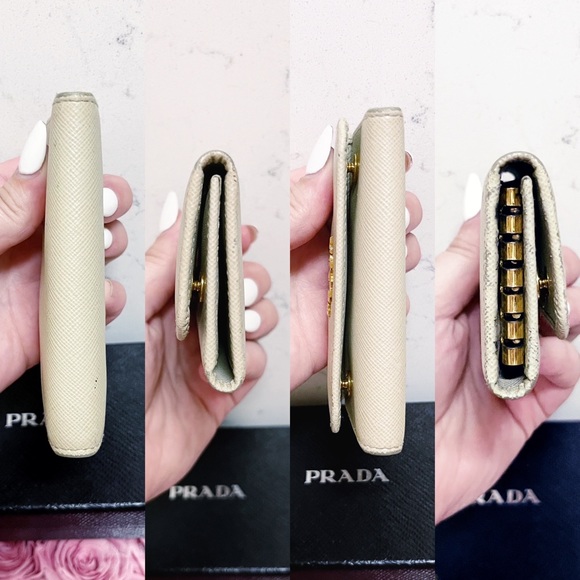 Authentic Prada Cera Portachiavi 6 Key Saffiano Leather Holder / Wallet - Picture 6 of 14